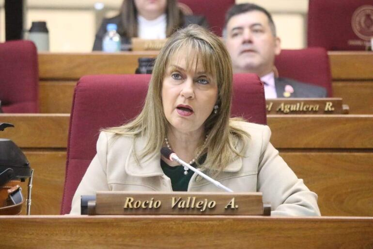 La diputada patriaqueridista Rocío Vallejo. 
