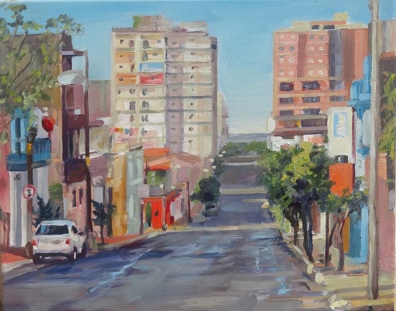 Emilio Cutillo: "Silencio en Asunción" (óleo, 50 x 70)