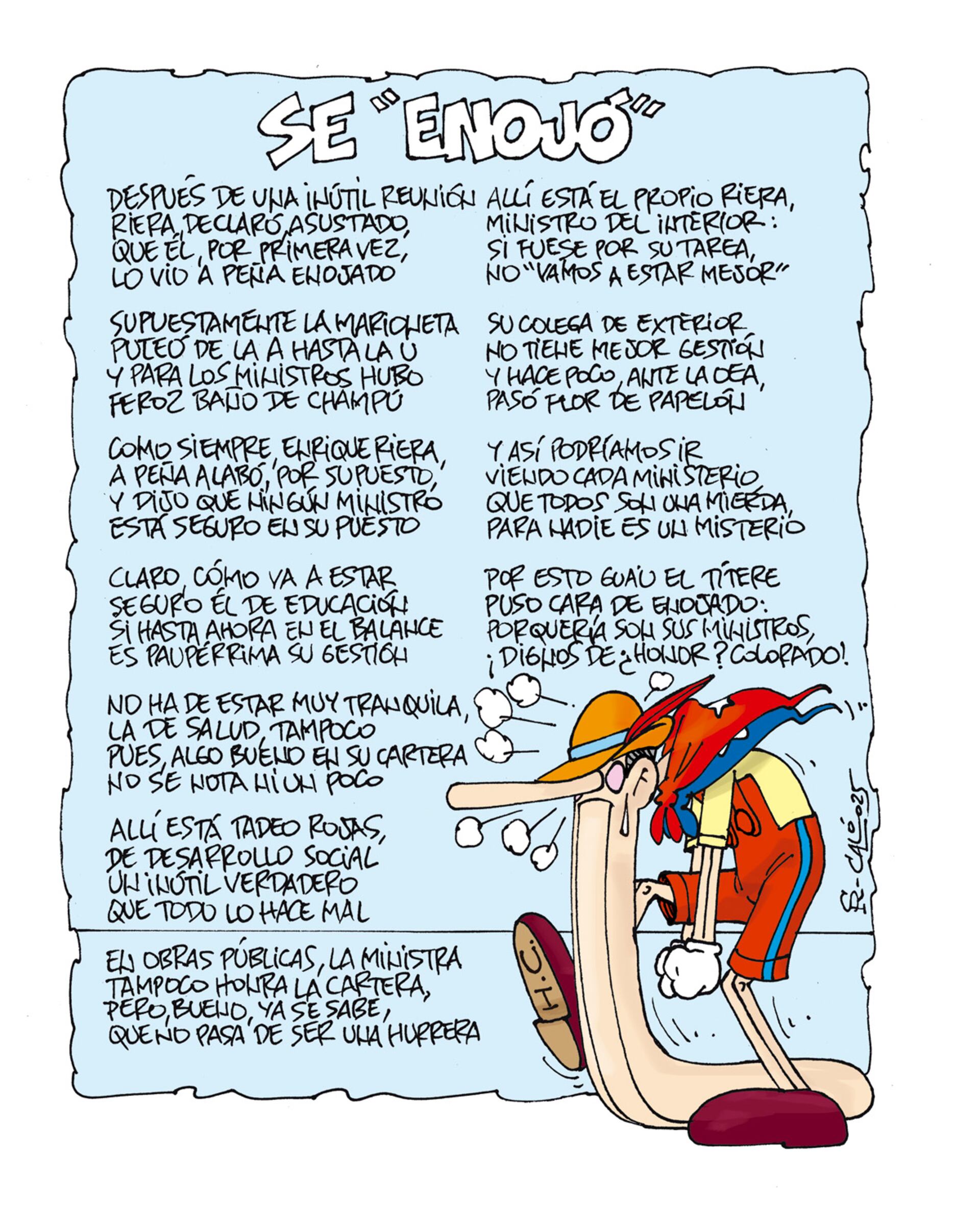 SE "ENOJÓ"
