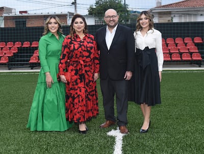 Inauguración Polideportivo Ma. Auxiliadora, Azahares esq. Tatarê - Loma Pytã, hoy 11 de abril del 2025.foto Pedro González