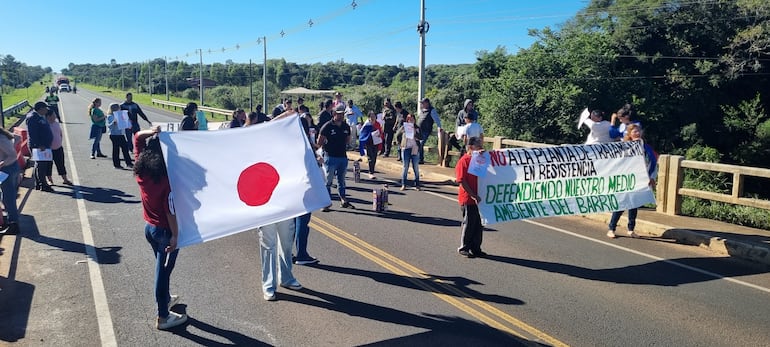 Manifestación vecinal en San Ignacio.