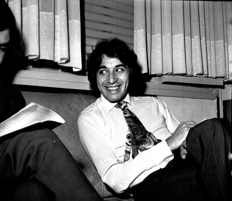 Sandro, durante su estadía en Asunción, en 1970.